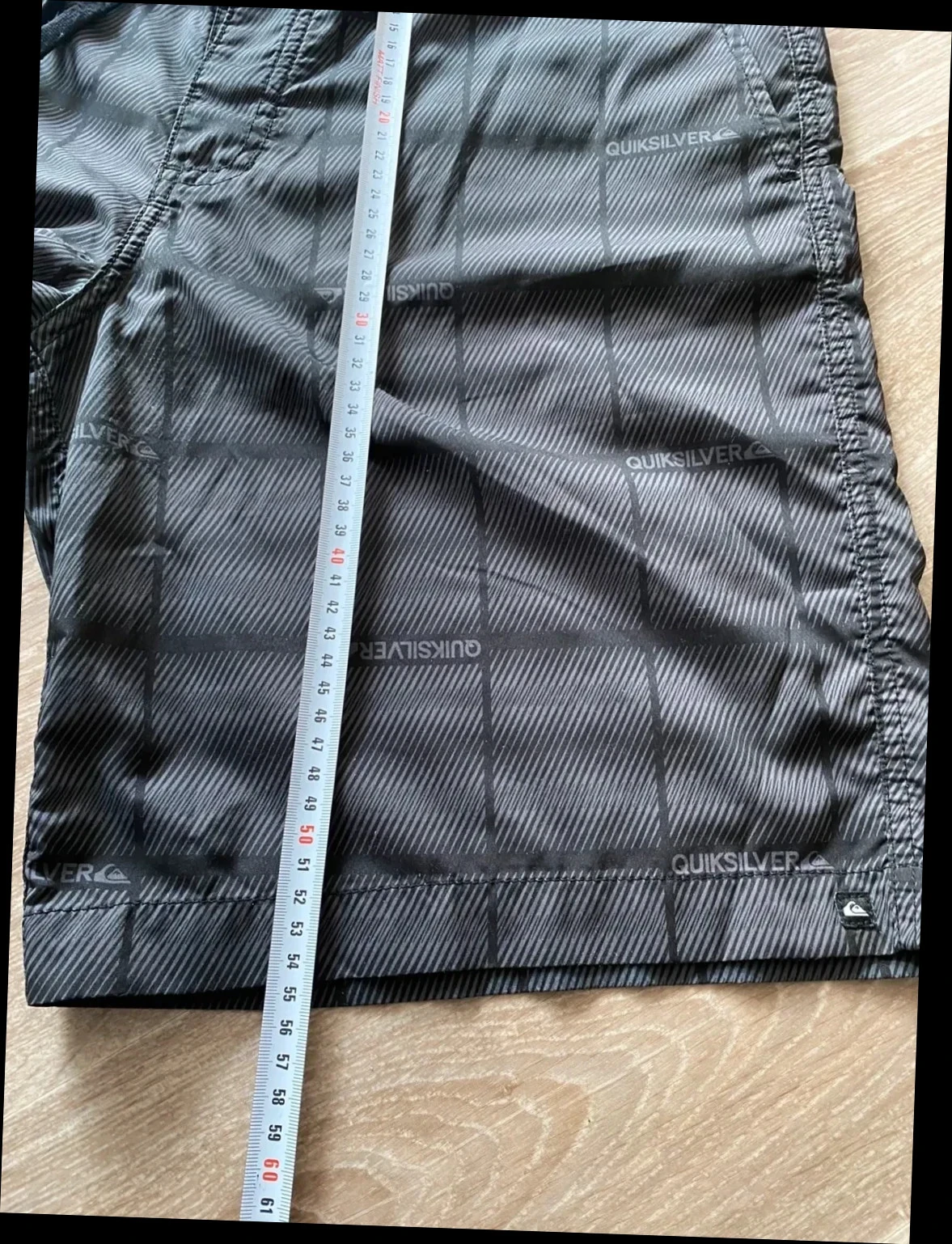 Bermuda de banho Quiksilver surf praia preto cinza tamanho XL – photo 7
